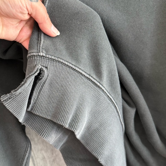 Aerie Charcoal Crewneck Ladies Sweatshirt - Picture 9 of 16